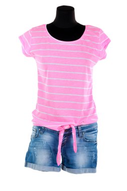 beyaz izole kadın t-shirt