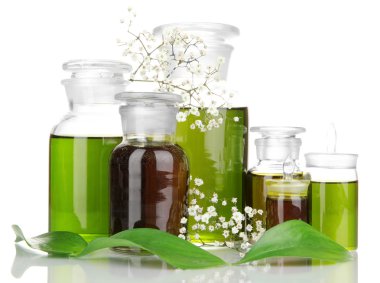 ilaç şişeleri üzerinde beyaz izole