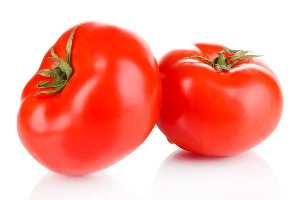 Tomates maduros aislados en whit —  Fotos de Stock