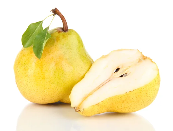 Juicy pears isolated on white — Stock Photo, Image
