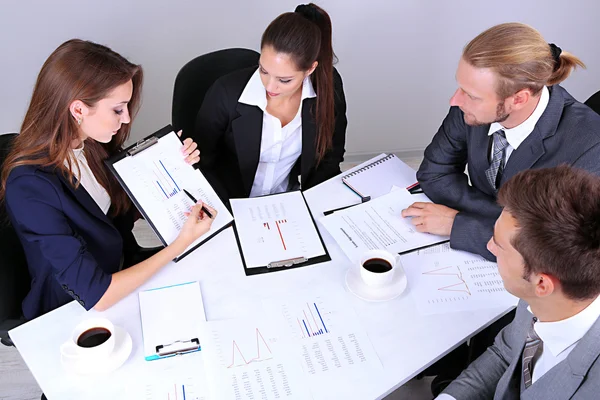 Group of business having meeting together Stock Picture