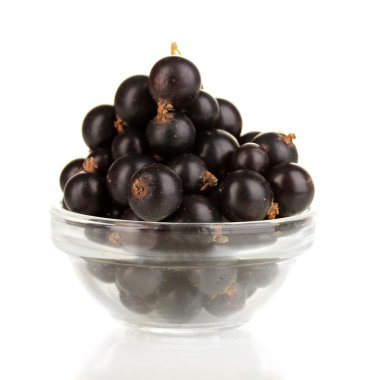beyaz izole taze Siyah frenk üzümü