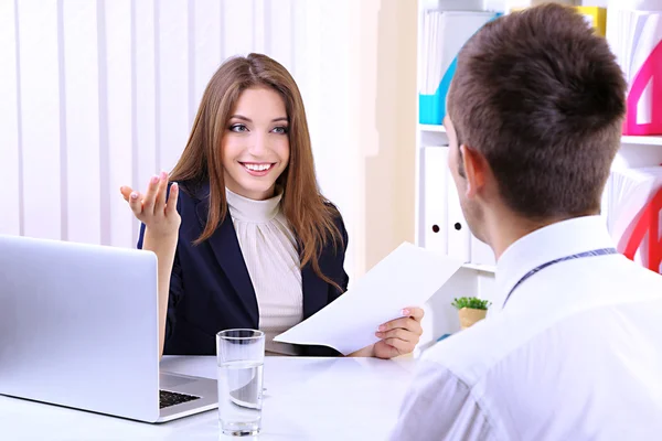Job applicant having interview — Stock Photo, Image