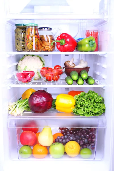 Refrigerator full of food — Stock Photo, Image