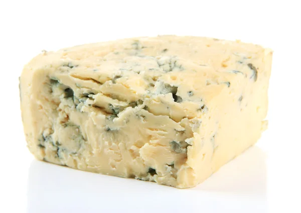 Sabroso queso azul, aislado en blanco — Foto de Stock