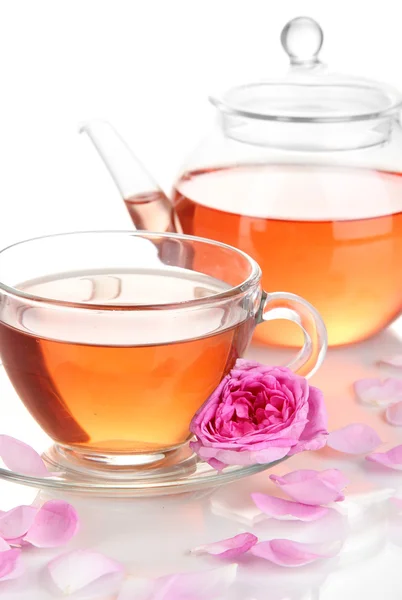 Růže čaj zblízka — Stock fotografie