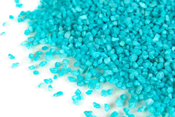 Blue crystals of sea salt close up — Stock Photo, Image