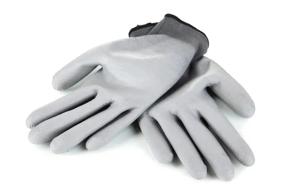 Προστατευτικά γάντια που απομονώνονται σε λευκό — Φωτογραφία Αρχείου