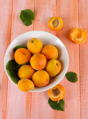 Kayısı plaka üzerinde ahşap tablo