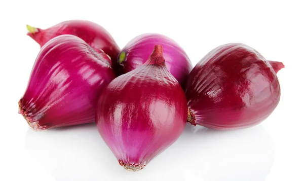 Cipolla viola isolata su bianco — Foto Stock