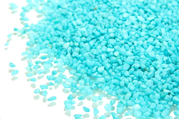 Blaue Kristalle aus Meersalz in Nahaufnahme — Stockfoto