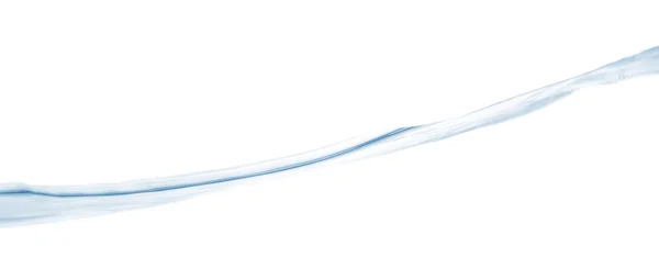 Saf su dalgası üzerinde beyaz izole bir sıçrama — Stok fotoğraf