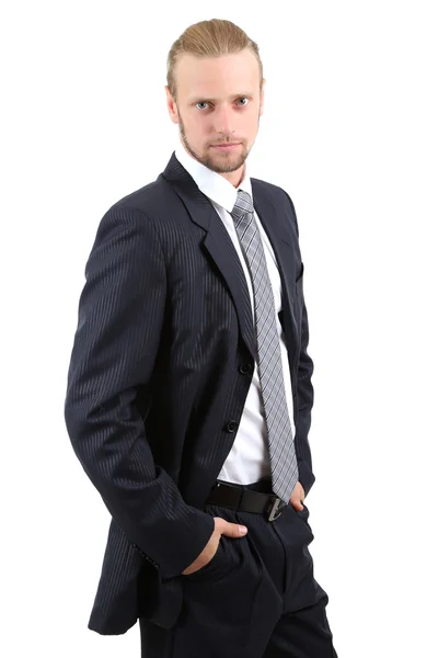 Young business man isolated on white — Stock Photo, Image