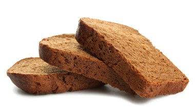 beyaz izole lezzetli dilim çavdar ekmek