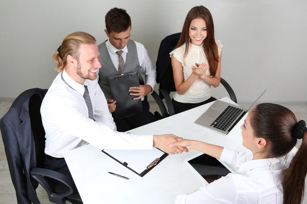 Group of business having meeting together — Stock Photo, Image