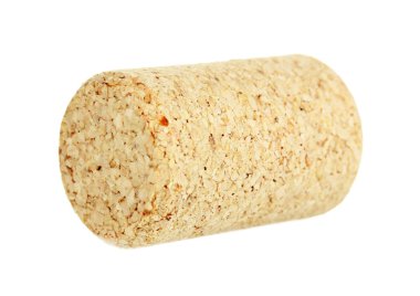 şarap mantarlar üzerine beyaz izole