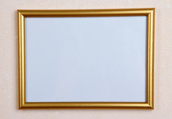 Photo frame on wall background — Stock Photo, Image