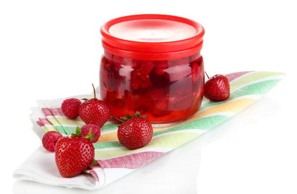 Confiture de baies maison isolée sur blanc — Photo