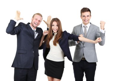 beyaz izole iş ortakları