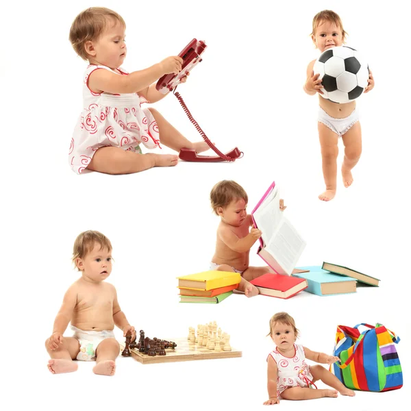 Baby collage — Stockfoto