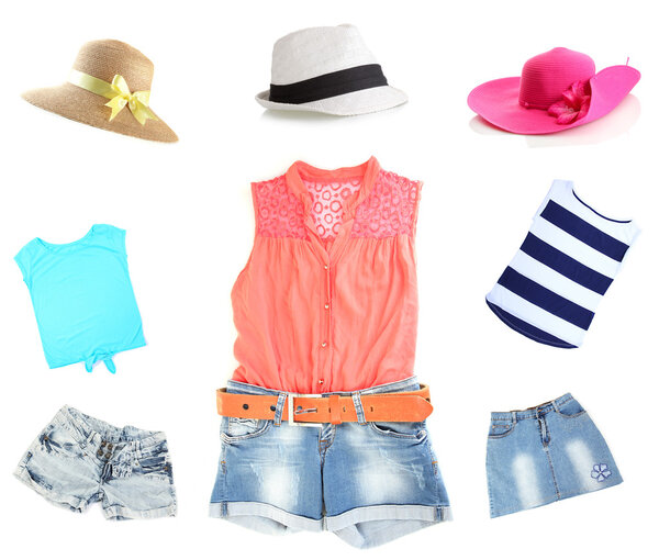 Коллаж современной одежды
