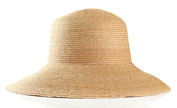 Hermoso sombrero de verano, aislado en blanco — Foto de Stock
