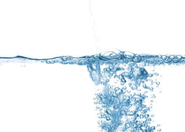 순수한 물 웨이브는 흰색 절연의 — 스톡 사진