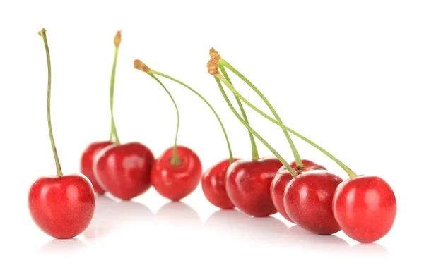 Cherry berries isolated on white — Stock Photo, Image