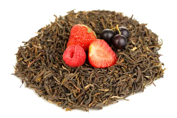 Té seco de bayas aislado en blanco — Foto de Stock