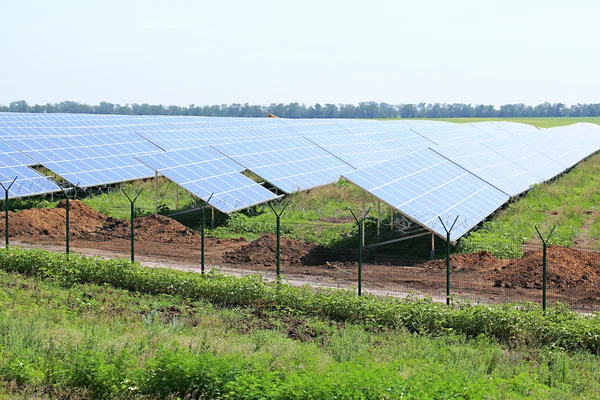 Solar panels, outside — Stock Photo, Image