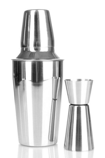 Cocktail shaker isolated on whit
