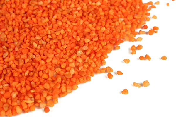 Orange crystals of sea salt close up — Stock Photo, Image
