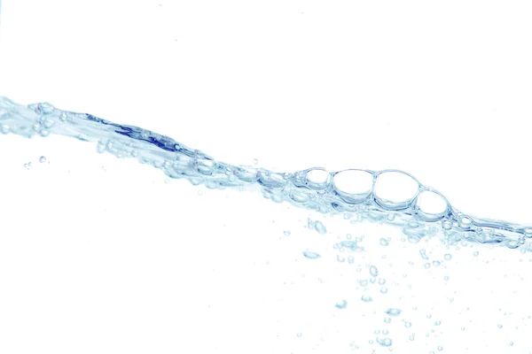 Всплеск чистой воды, изолированной на белом — стоковое фото