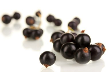 beyaz izole taze Siyah frenk üzümü