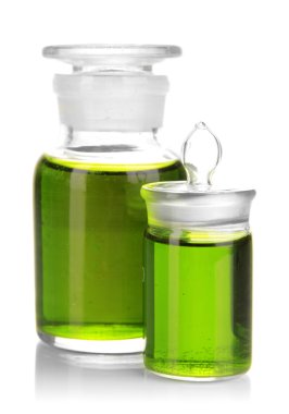 ilaç şişeleri üzerinde beyaz izole