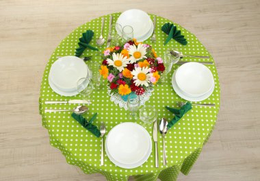 Kahvaltı için güzel Tablo ayarı