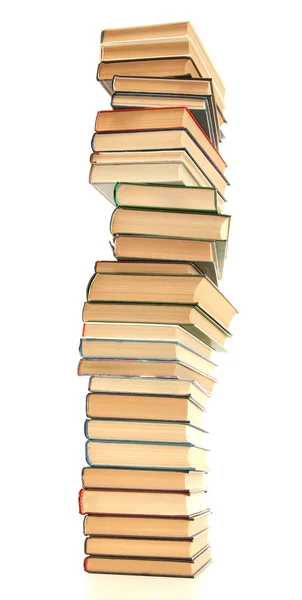 Oude boeken op wit wordt geïsoleerd — Stockfoto