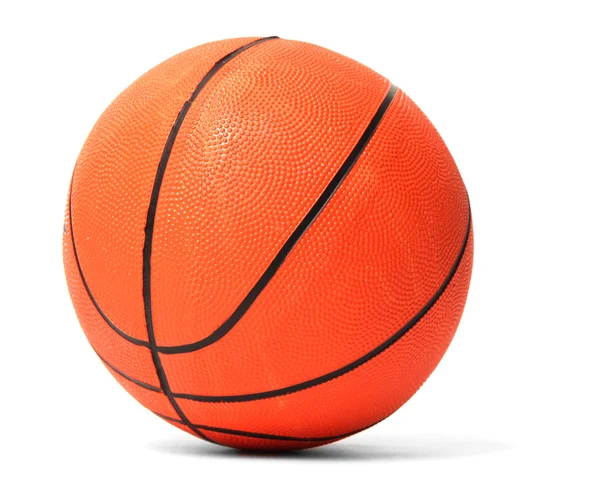 Piłka do koszykówki izolowana na białym — Zdjęcie stockowe