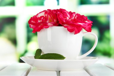 Gül Kupası tablo penceresinin arka plan üzerinde