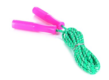 beyaz izole ip atlama