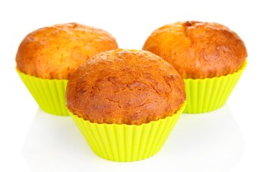 tatlı kek üzerine beyaz izole