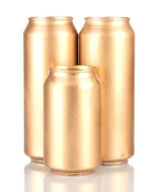 Alüminyum üzerinde beyaz izole