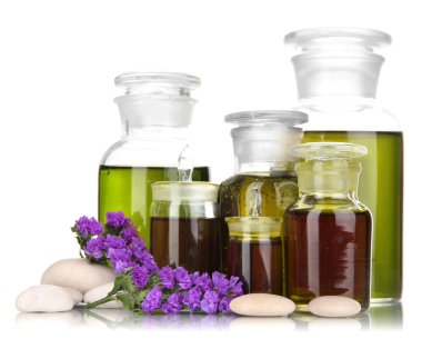 ilaç şişeleri üzerinde beyaz izole