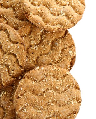 beyaz izole lezzetli crispbread