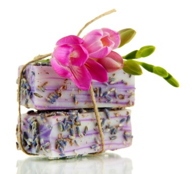 beyaz izole doğal el yapımı Sabun