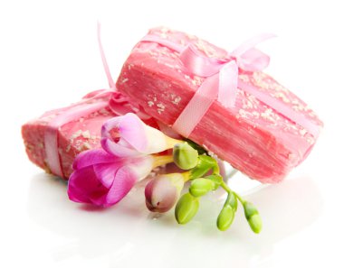 beyaz izole doğal el yapımı Sabun