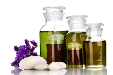 ilaç şişeleri üzerinde beyaz izole