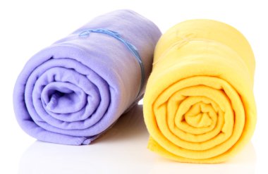 beyaz izole sıcak İskoç şalılar