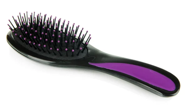 Brosse à cheveux isolée sur blanc — Photo