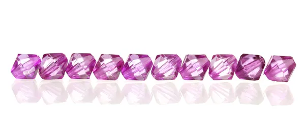 Pietre gemme isolate su bianco — Foto Stock